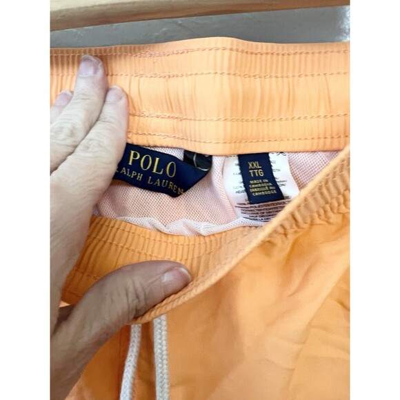 New Men's Polo Ralph Lauren Orange 5.5" Traveler Swim Trunks Board Shorts XXL - Picture 12 of 14